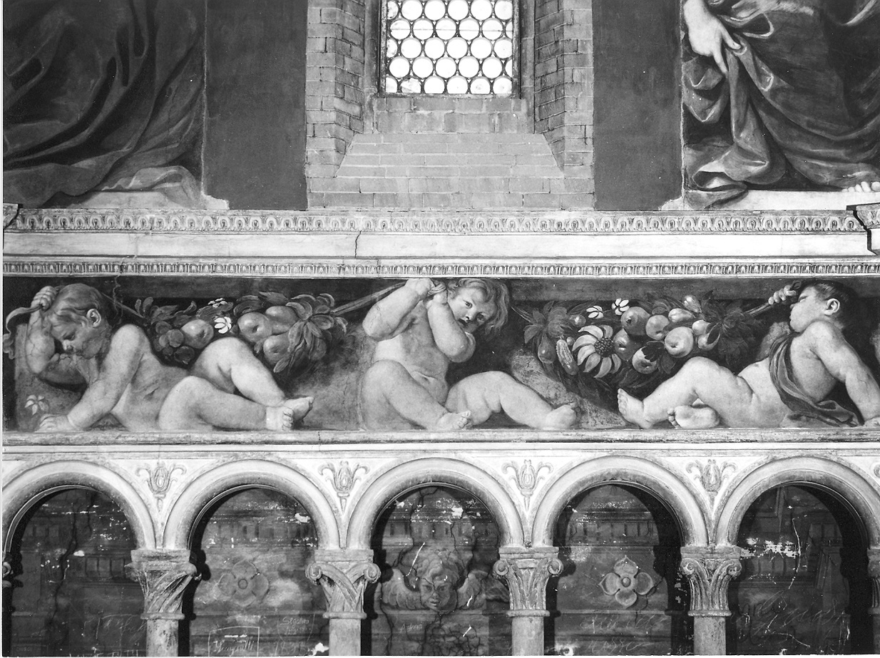 fregio (decorazione pittorica, complesso decorativo) di Barbieri Giovanni Francesco detto Guercino (sec. XVII)
