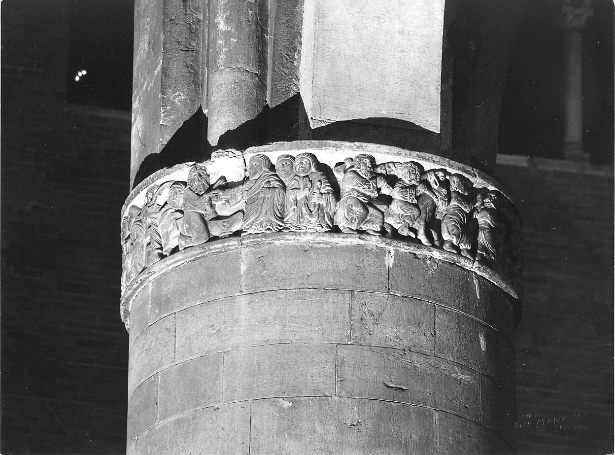 capitello - bottega piacentina (sec. XII)
