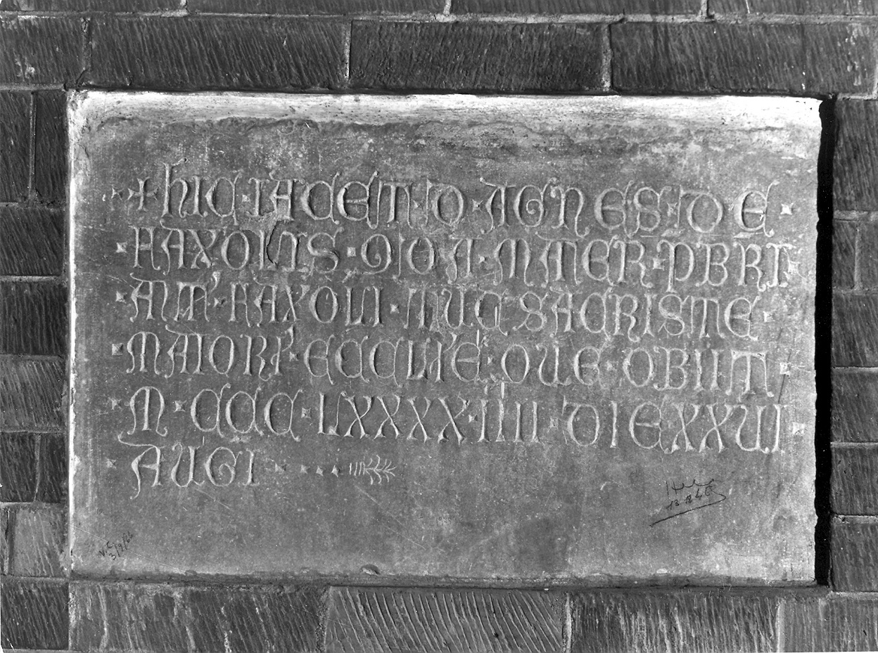 lapide tombale - ambito piacentino (sec. XIV)