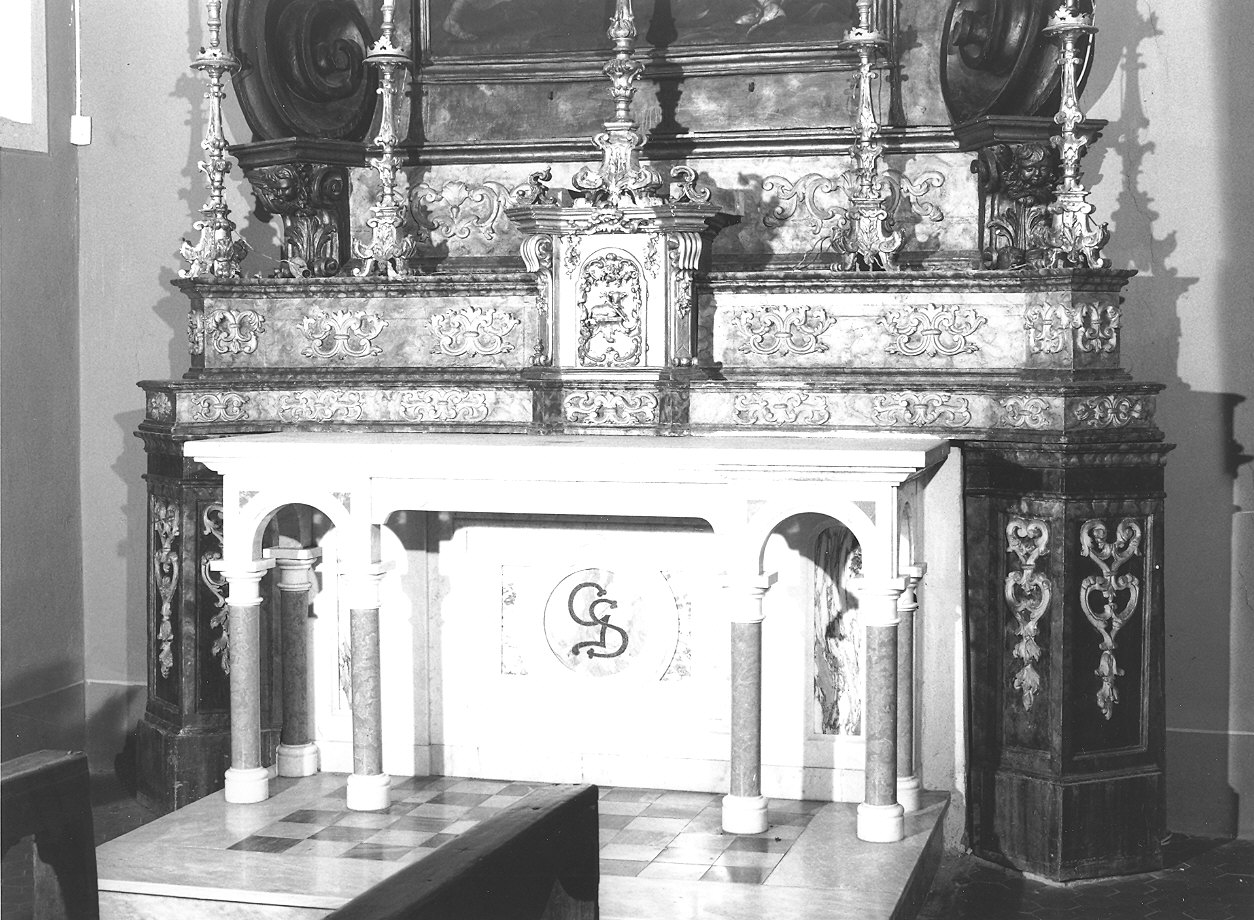 altare - a mensa, elemento d'insieme - ambito parmense (fine/inizio secc. XVIII/ XIX)