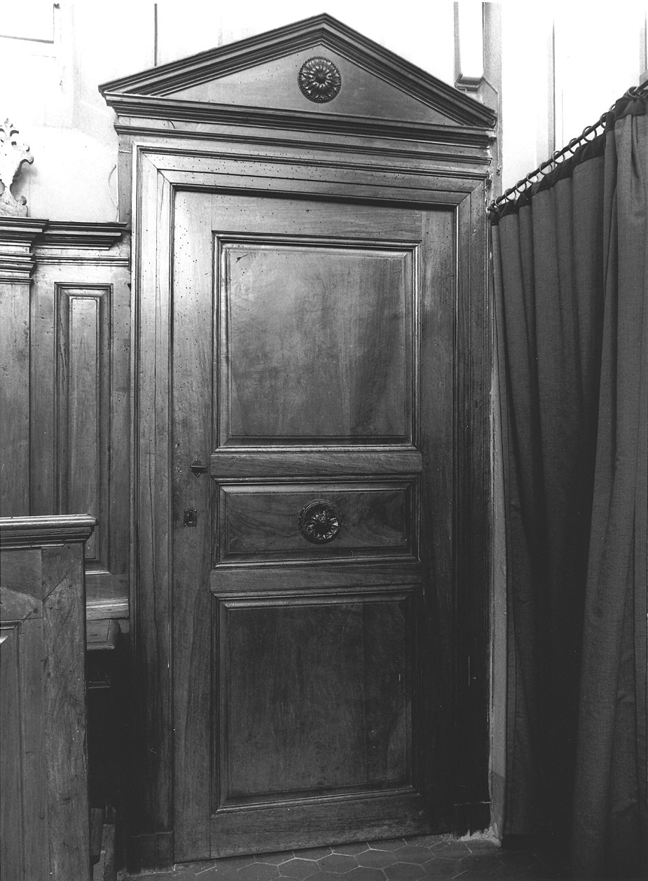 porta - ad un battente - ambito parmense (prima metà sec. XIX)