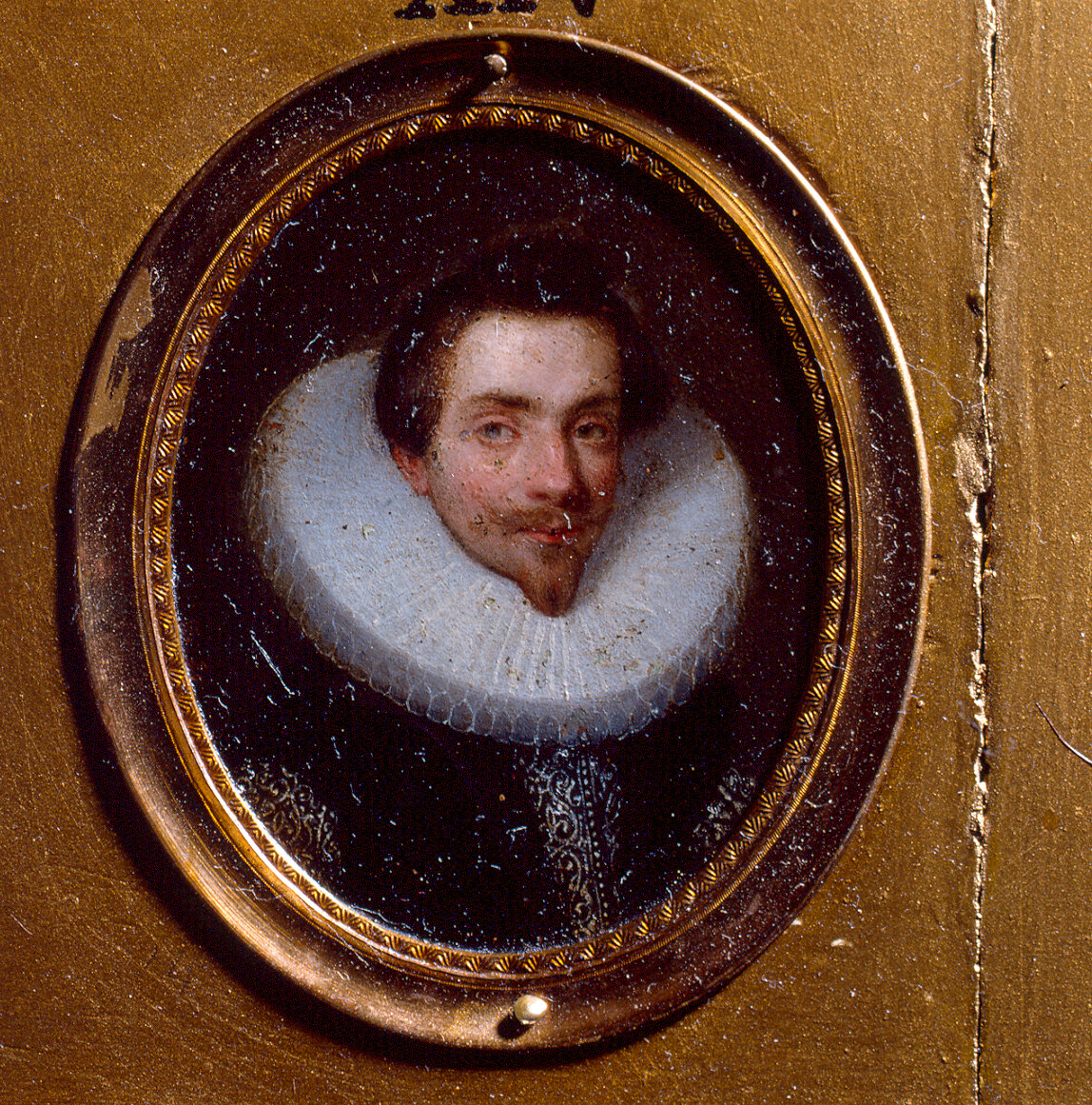 ritratto d'uomo (dipinto, elemento d'insieme) - ambito emiliano (fine/inizio secc. XVI/ XVII)