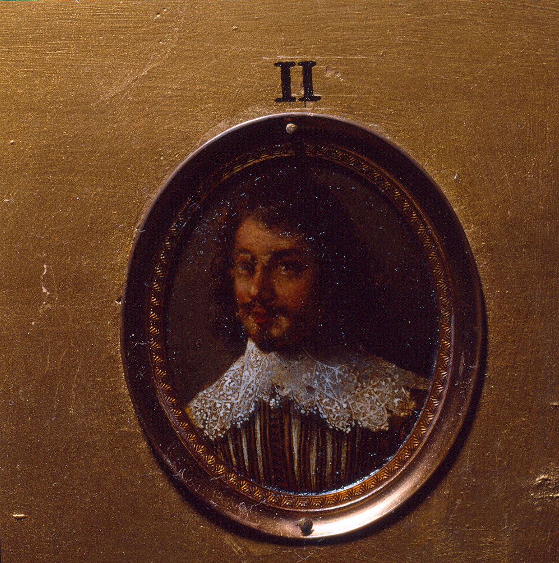 ritratto d'uomo (recto)//ritratto di donna (verso) (dipinto, elemento d'insieme) - ambito emiliano (metà sec. XVII)