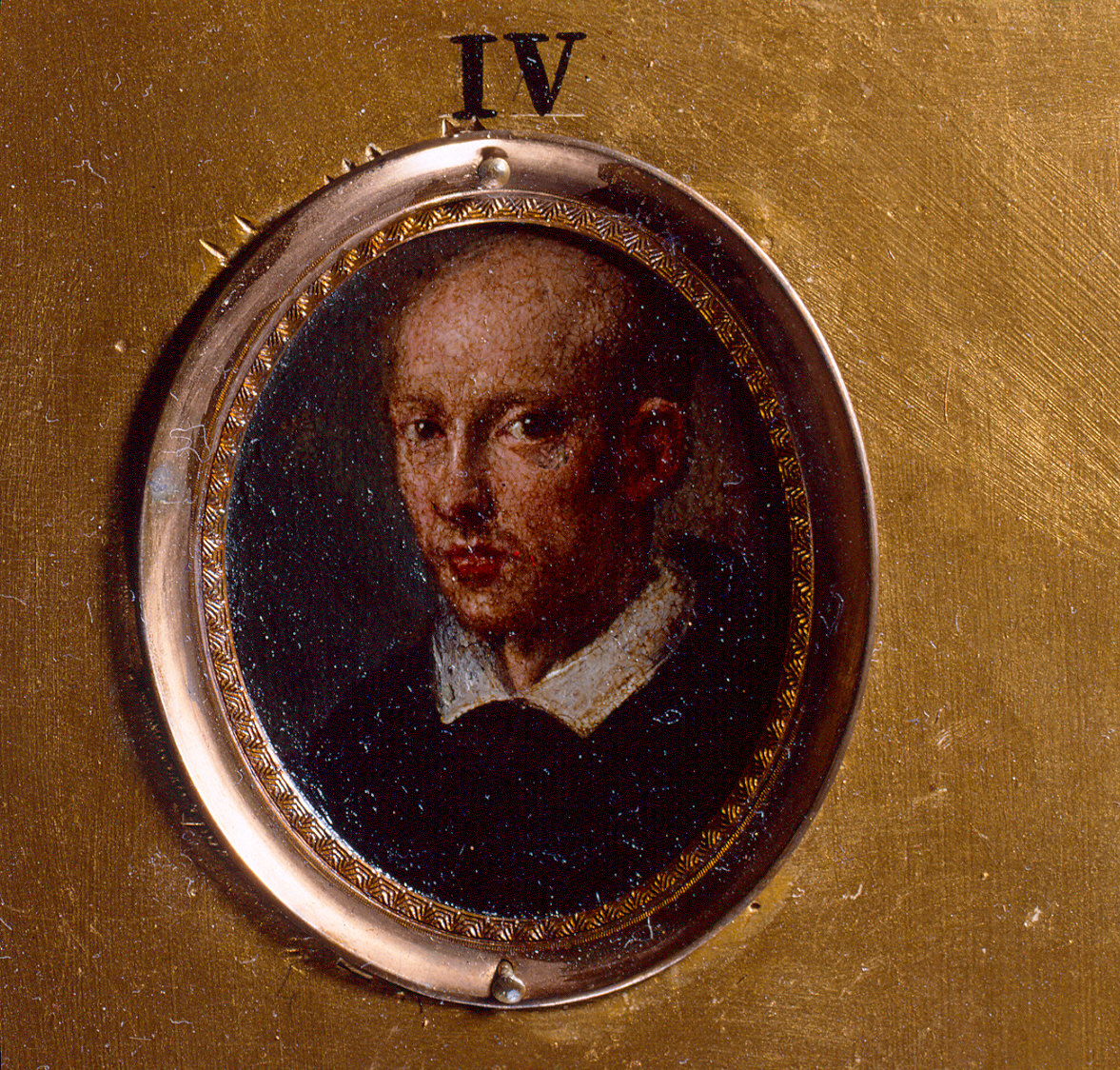 ritratto di ecclesiastico (?) (dipinto, elemento d'insieme) - ambito emiliano (fine sec. XVI)