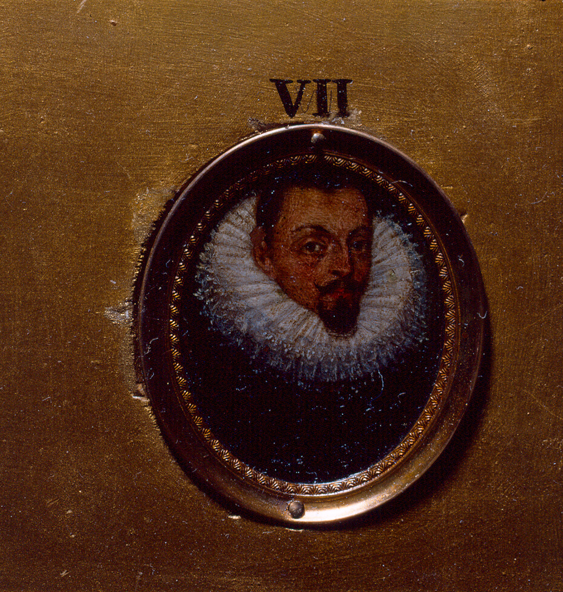 ritratto d'uomo (dipinto, elemento d'insieme) - ambito emiliano (fine sec. XVI)