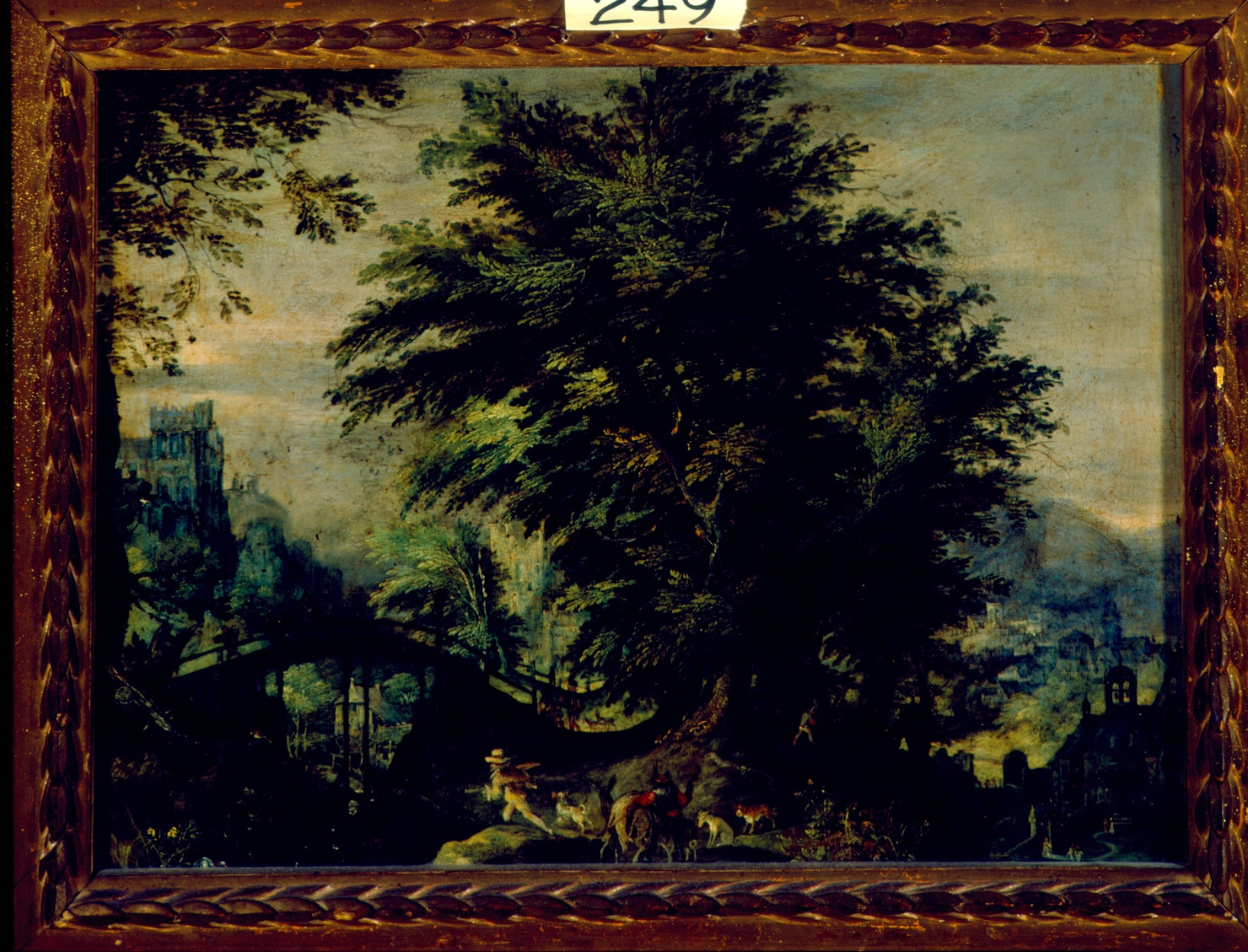 paesaggio con fuga in Egitto (dipinto) di Stevens Pieter (sec. XVII)