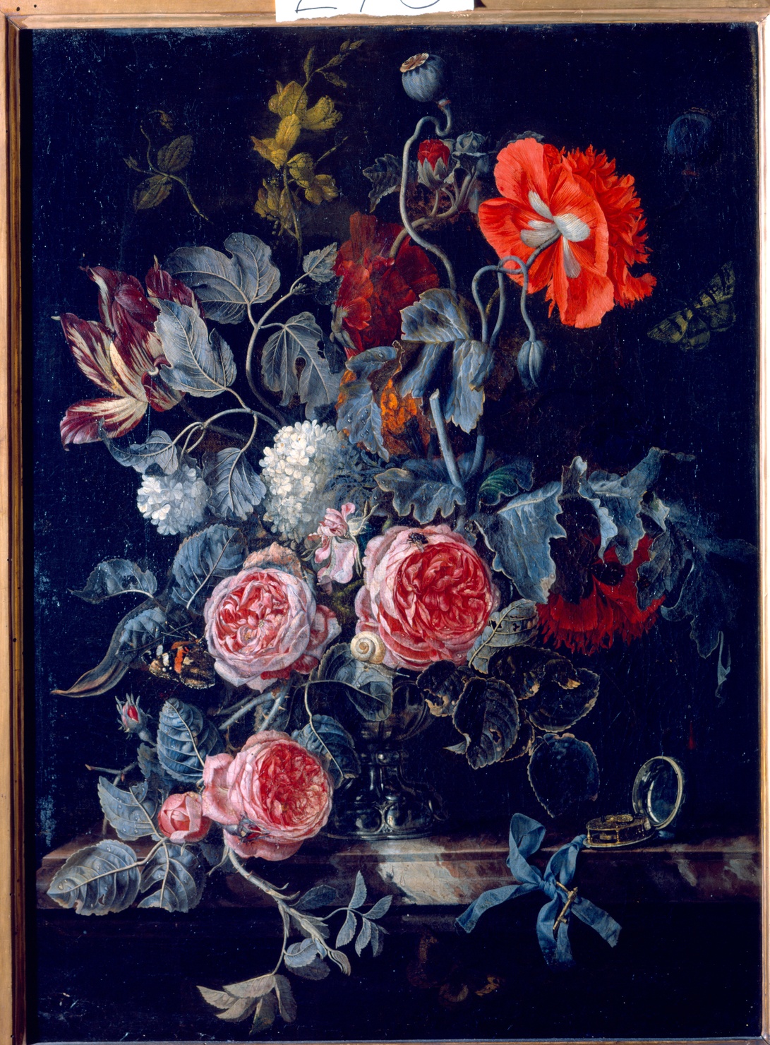 vaso di fiori (dipinto) di Aelst Willem van (terzo quarto sec. XVII)