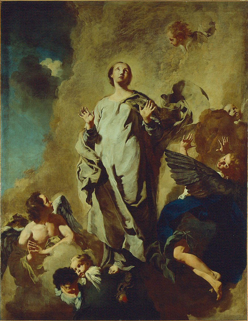 Immacolata Concezione e angeli (dipinto) di Piazzetta Giambattista (sec. XVIII)