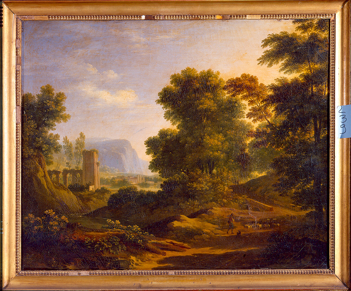 paesaggio boschivo (dipinto) di Storelli Felice Maria Ferdinando (sec. XIX)