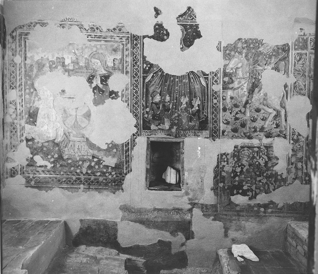 Annunciazione (decorazione pittorica) - ambito parmense (sec. XV)