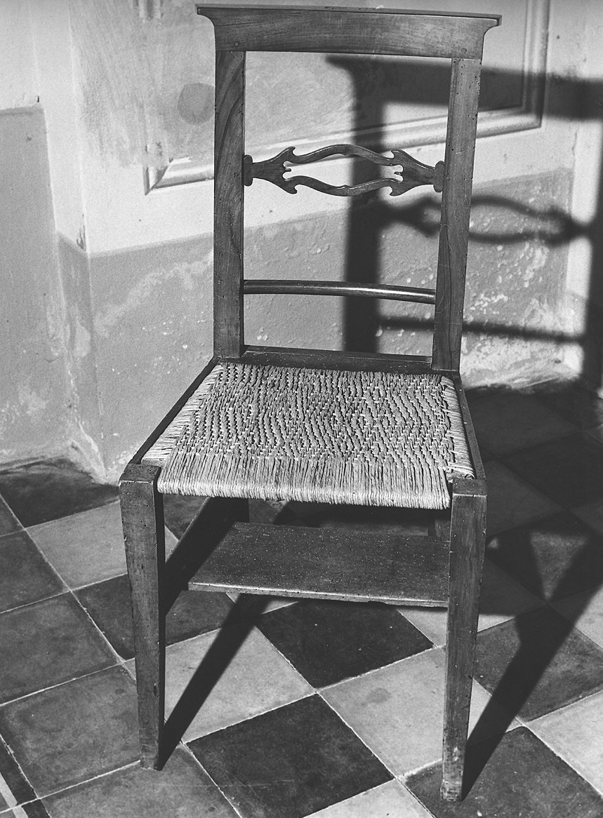 sedia con inginocchiatoio - ambito parmense (sec. XIX)