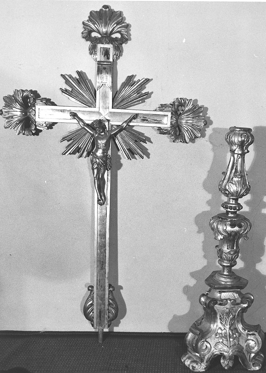croce d'altare, coppia - ambito parmense (sec. XVIII)