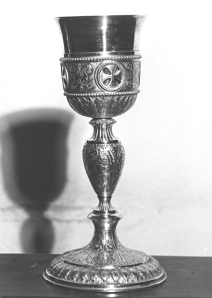 calice - ambito parmense (metà sec. XIX)