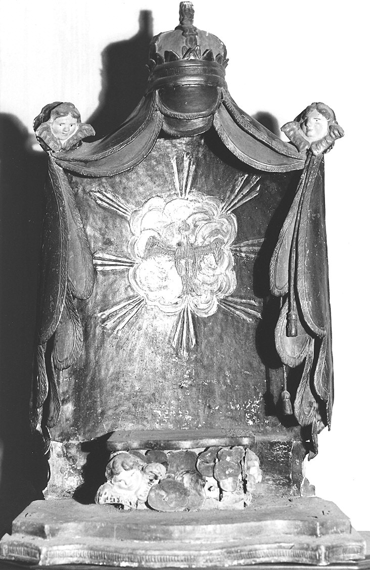 tronetto per esposizione eucaristica - ambito parmense (sec. XVIII)