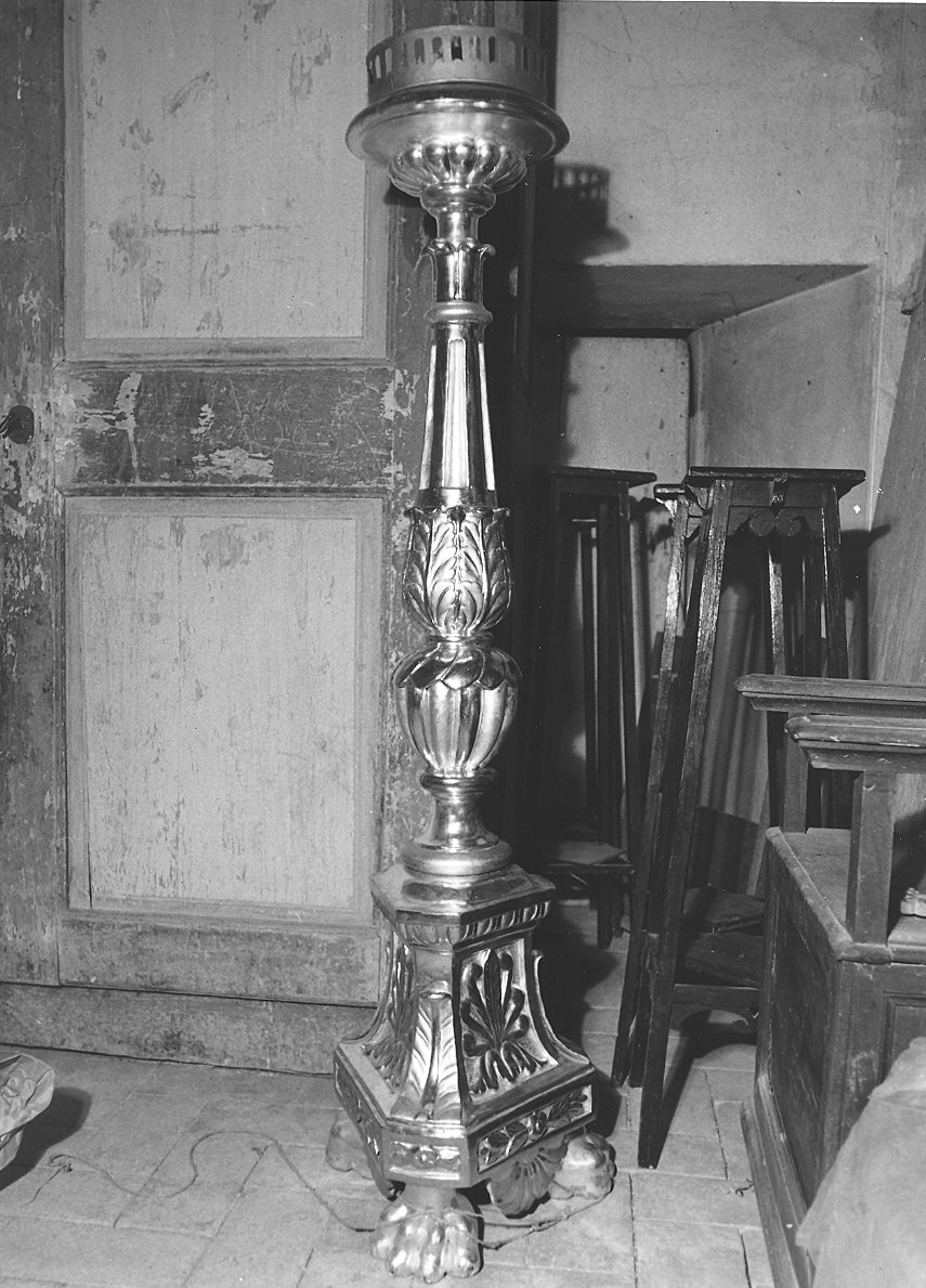 base per il cero pasquale - ambito parmense (inizio sec. XIX)