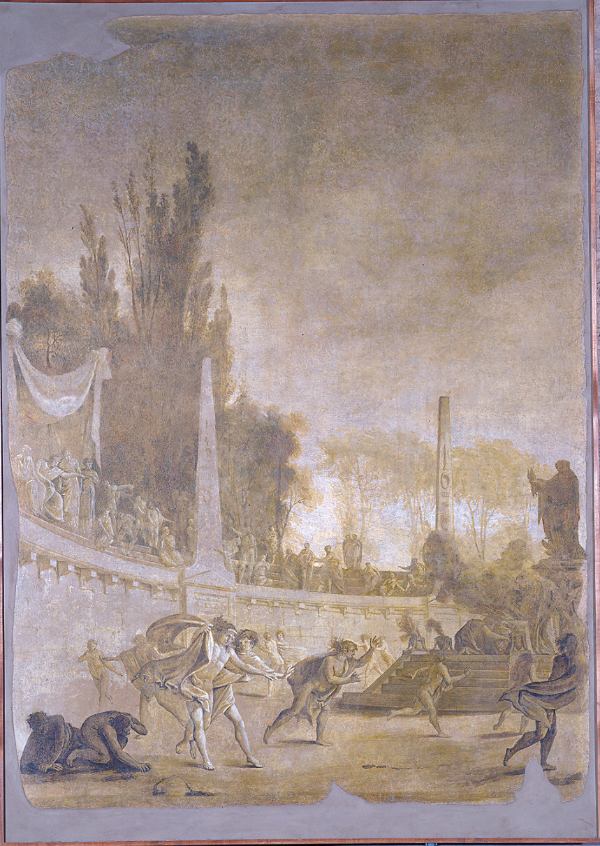 Corsa nell'arena (dipinto) di Bossi Benigno (sec. XVIII)