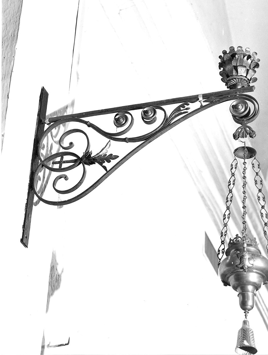 braccio portalumi da chiesa, coppia - ambito emiliano (inizio sec. XX)