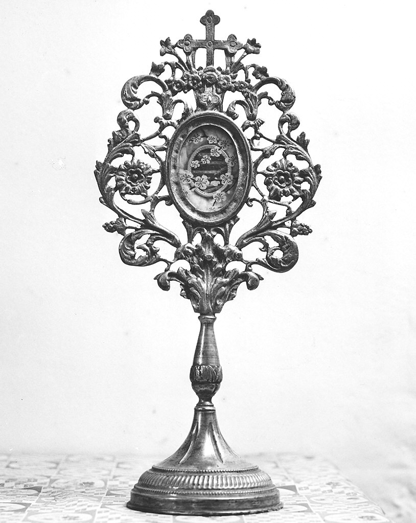 reliquiario fitomorfo - produzione emiliana (seconda metà sec. XIX)