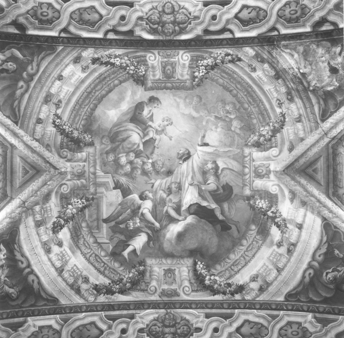 storie di San Gaetano di Thiene (decorazione pittorica) di Galletti Filippo Maria, Baratta Alessandro (sec. XVII)