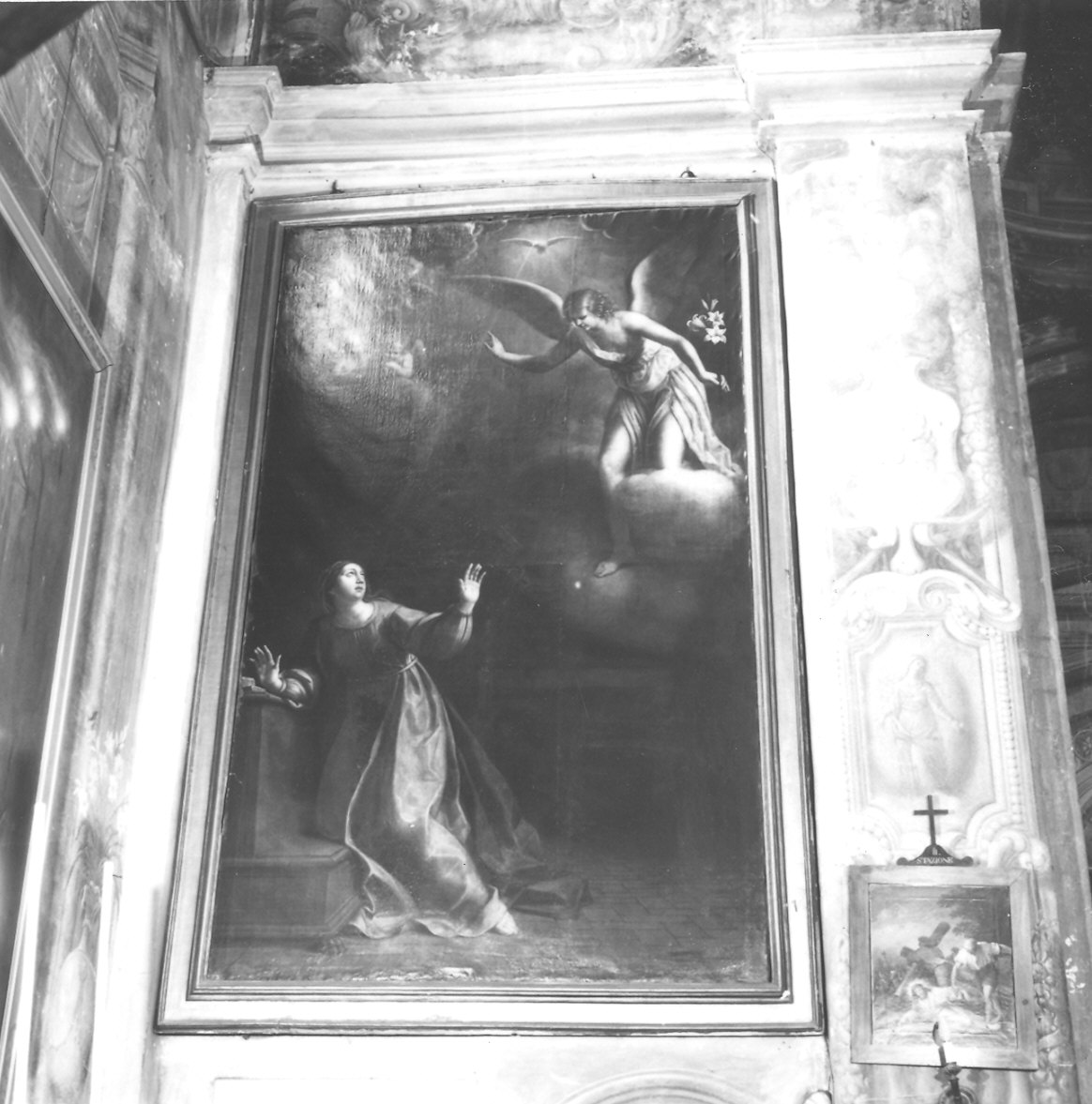Annunciazione (dipinto) di Venanzi Giovan Battista detto da Pesaro (sec. XVII)