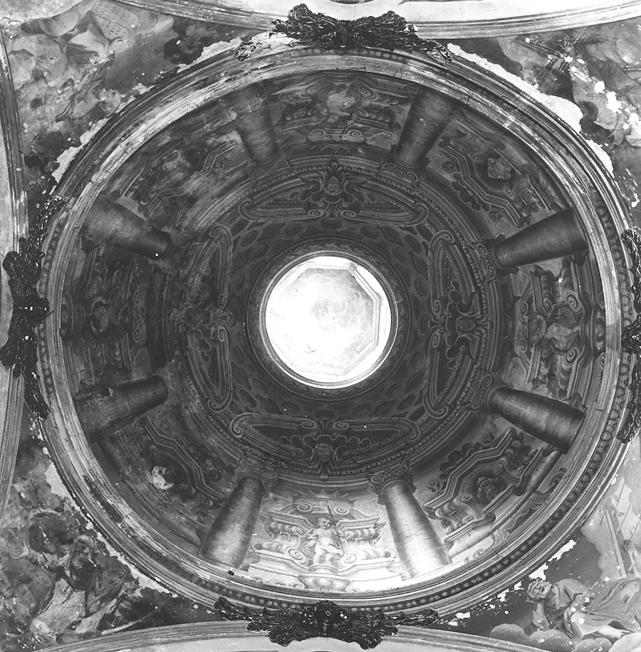 architettura illusionistica e santi (decorazione pittorica, complesso decorativo) di Baratta Alessandro, Galletti Filippo Maria (sec. XVII)