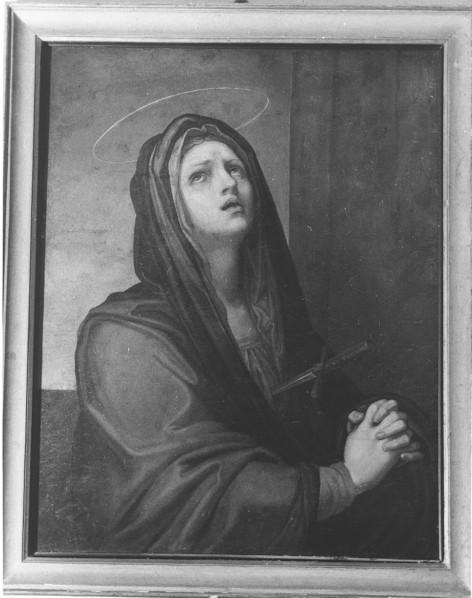 Madonna Addolorata (dipinto) di Beghi Filippo Maria (sec. XIX)