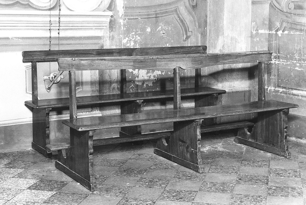panca con inginocchiatoio - ambito piacentino (sec. XIX)