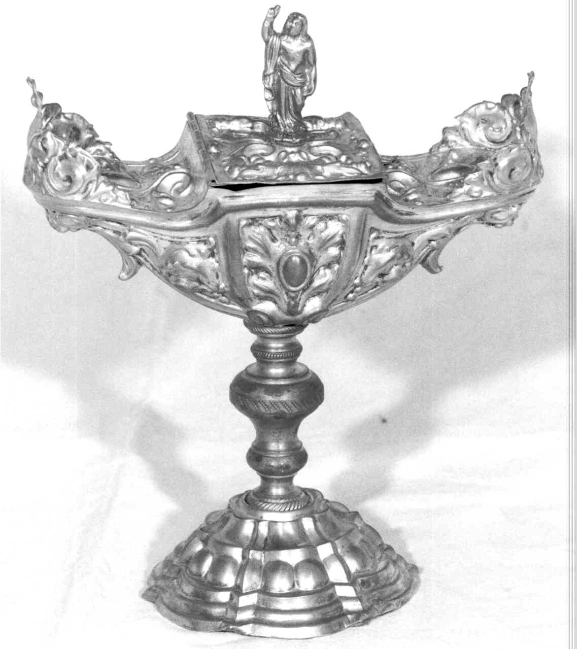 navicella portaincenso, elemento d'insieme - produzione Italia settentrionale (prima metà sec. XX)