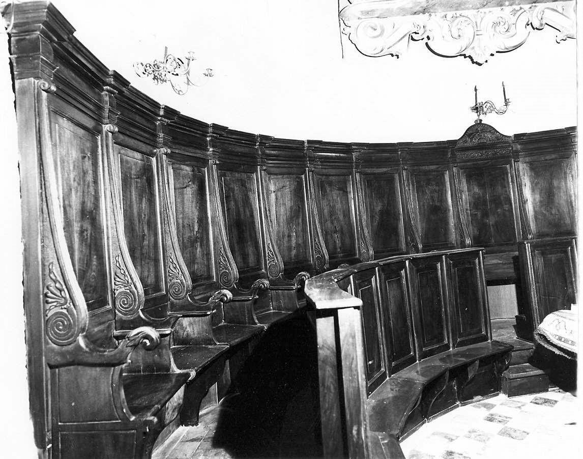 stalli del coro di Gasparini Pietro (sec. XIX)