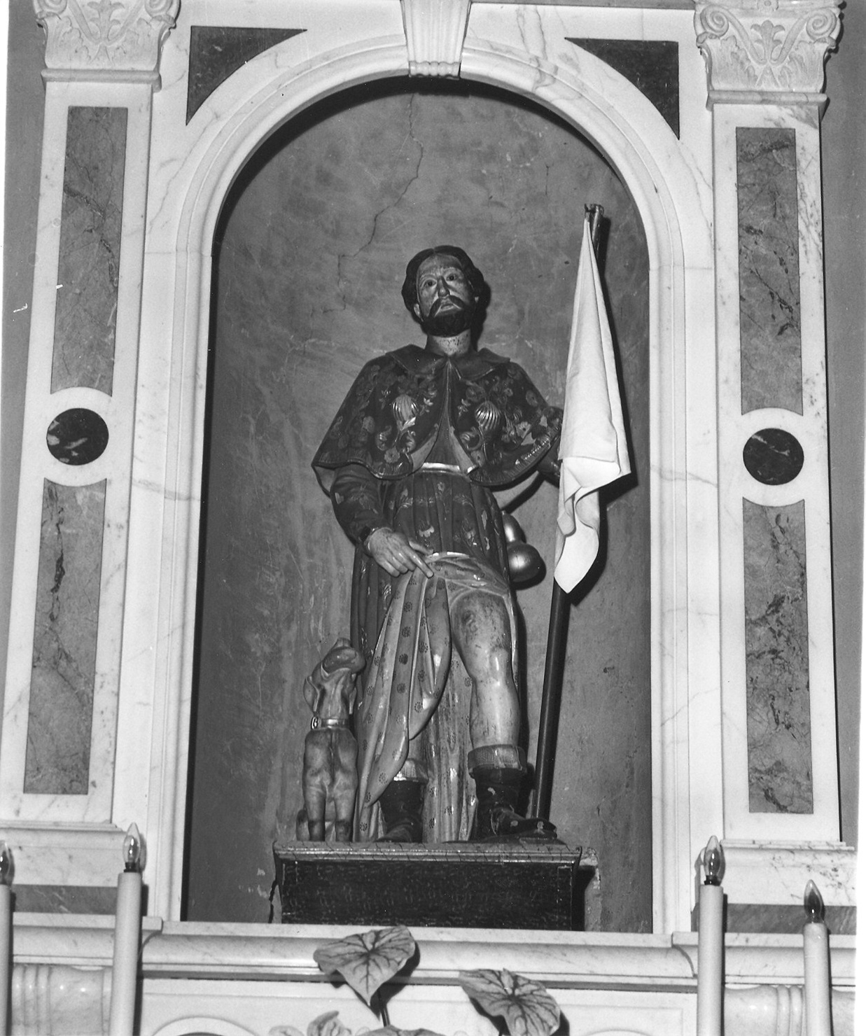 San Rocco (statua) - ambito parmense (fine/inizio secc. XVII/ XVIII)