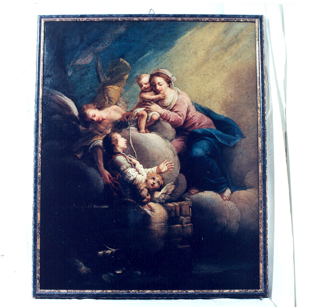 San Giovanni della Croce liberato dal pozzo (dipinto) di Muzzi Domenico (sec. XVIII)