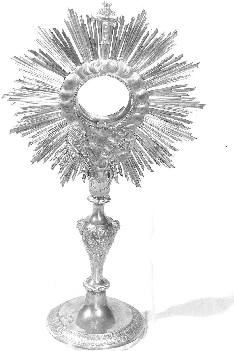 ostensorio - a raggiera di Vernazzi Luigi (primo quarto sec. XIX)