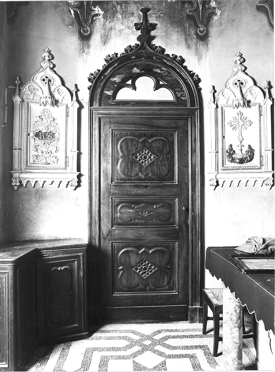 porta - ad un battente, coppia - ambito piacentino (sec. XIX)