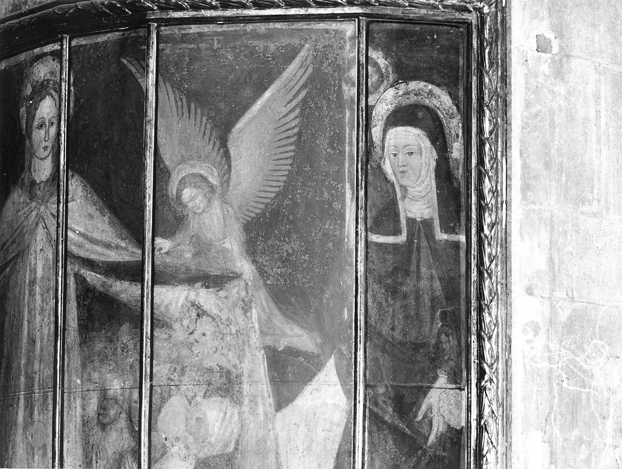 Santa monaca (Santa Giustina?) (dipinto) - ambito lombardo (secondo quarto sec. XIV)