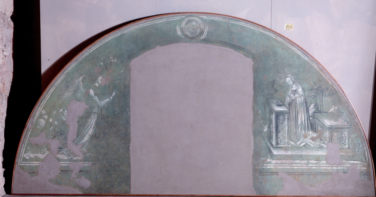 Annunciazione (dipinto, frammento) di Bembo Benedetto (bottega) (terzo quarto sec. XV)