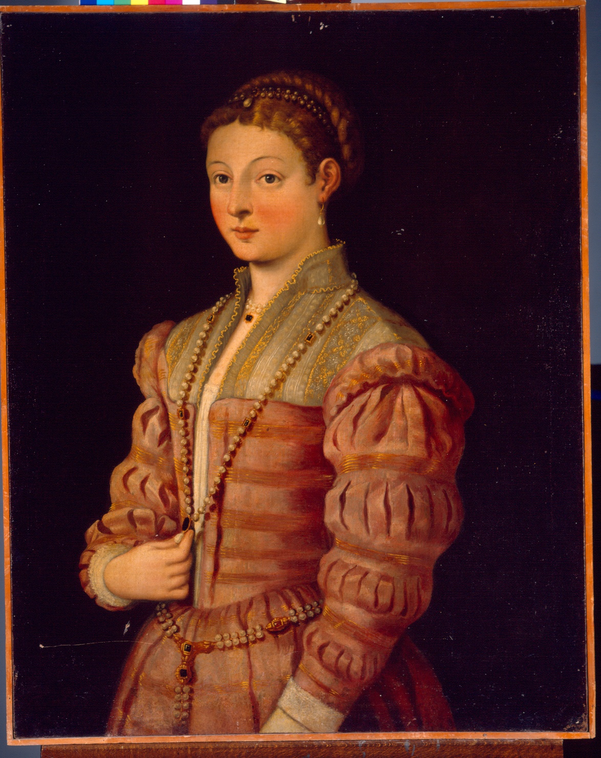 Ritratto femminile (dipinto) - ambito parmense (fine sec. XVII)