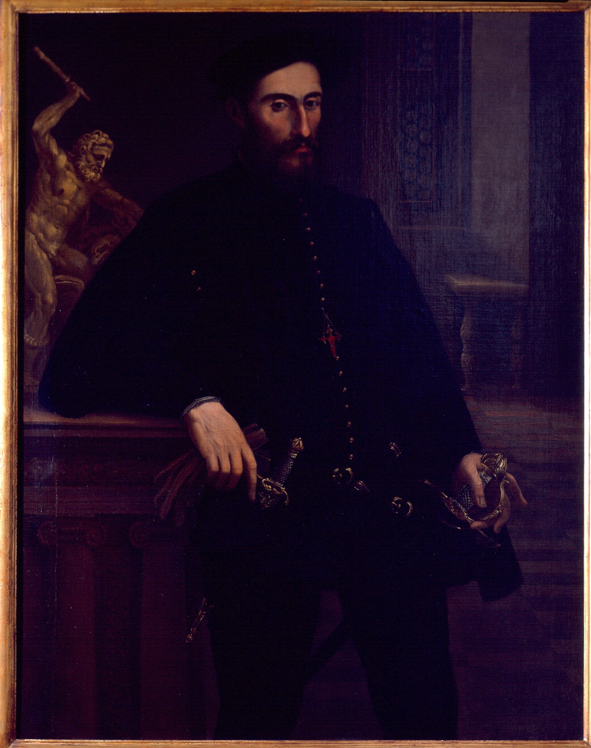 Ritratto di Pier Luigi Farnese (dipinto) di Mazzola Bedoli Girolamo (sec. XVI)