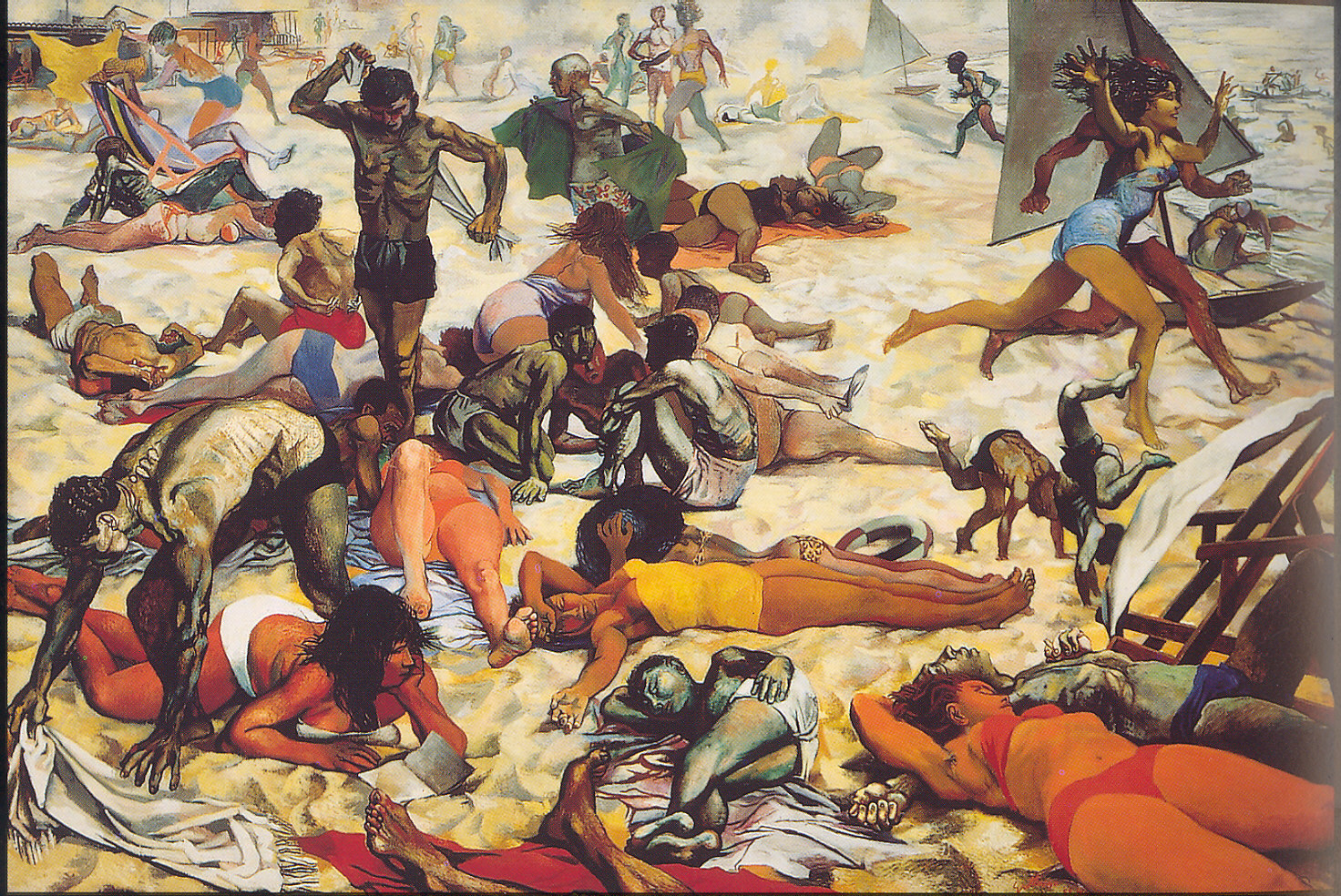 La spiaggia (dipinto) di Guttuso Renato (sec. XX)