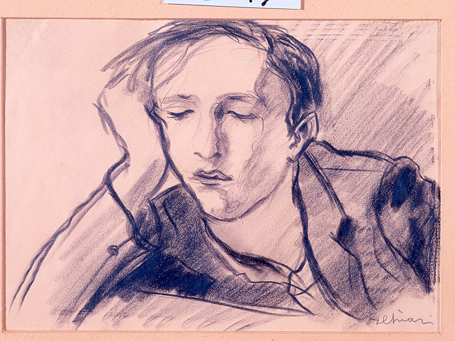 Studio di figura maschile (disegno) di Chiari Giacomo (sec. XX)