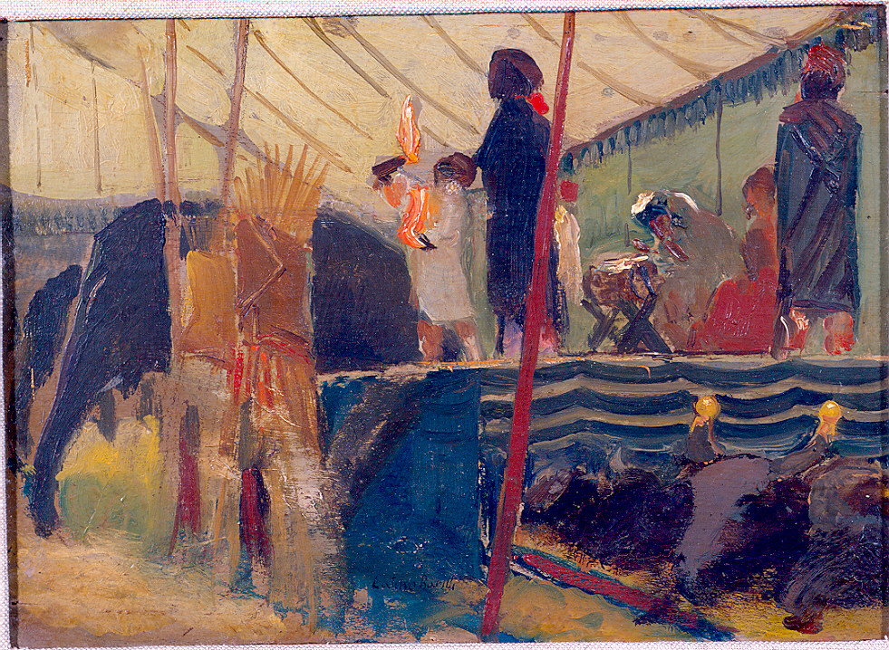 Circo Busch (dipinto) di Barilli Latino (sec. XX)