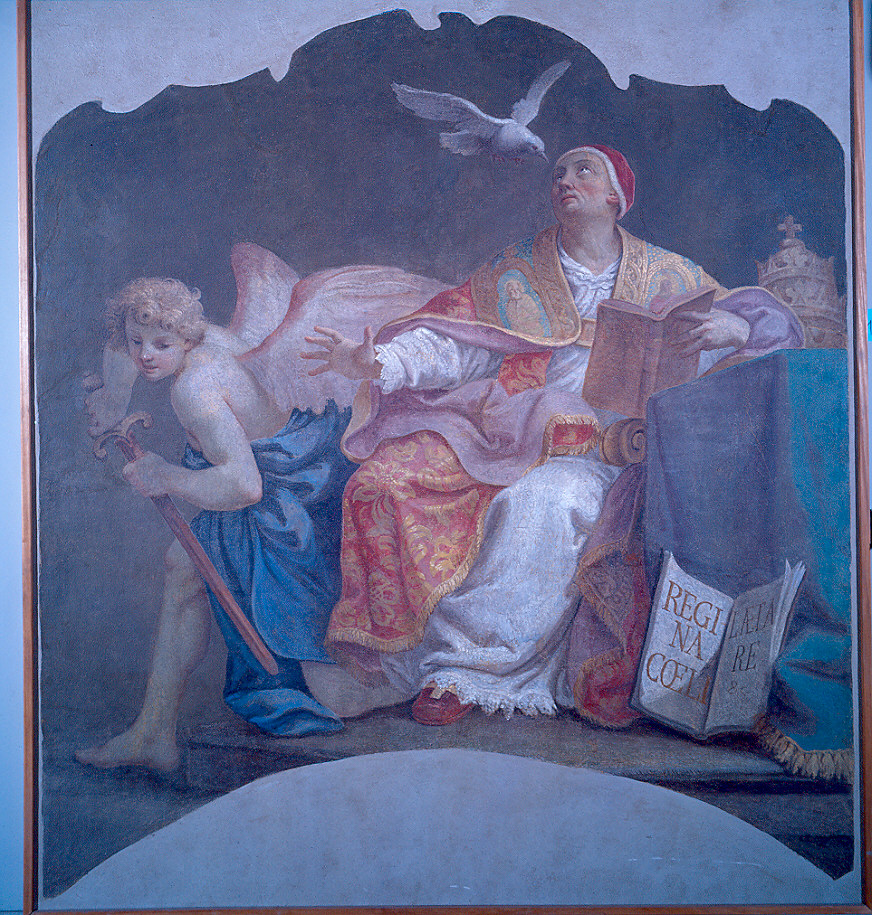 San Gregorio Magno (dipinto) di Peroni Giuseppe (sec. XVIII)