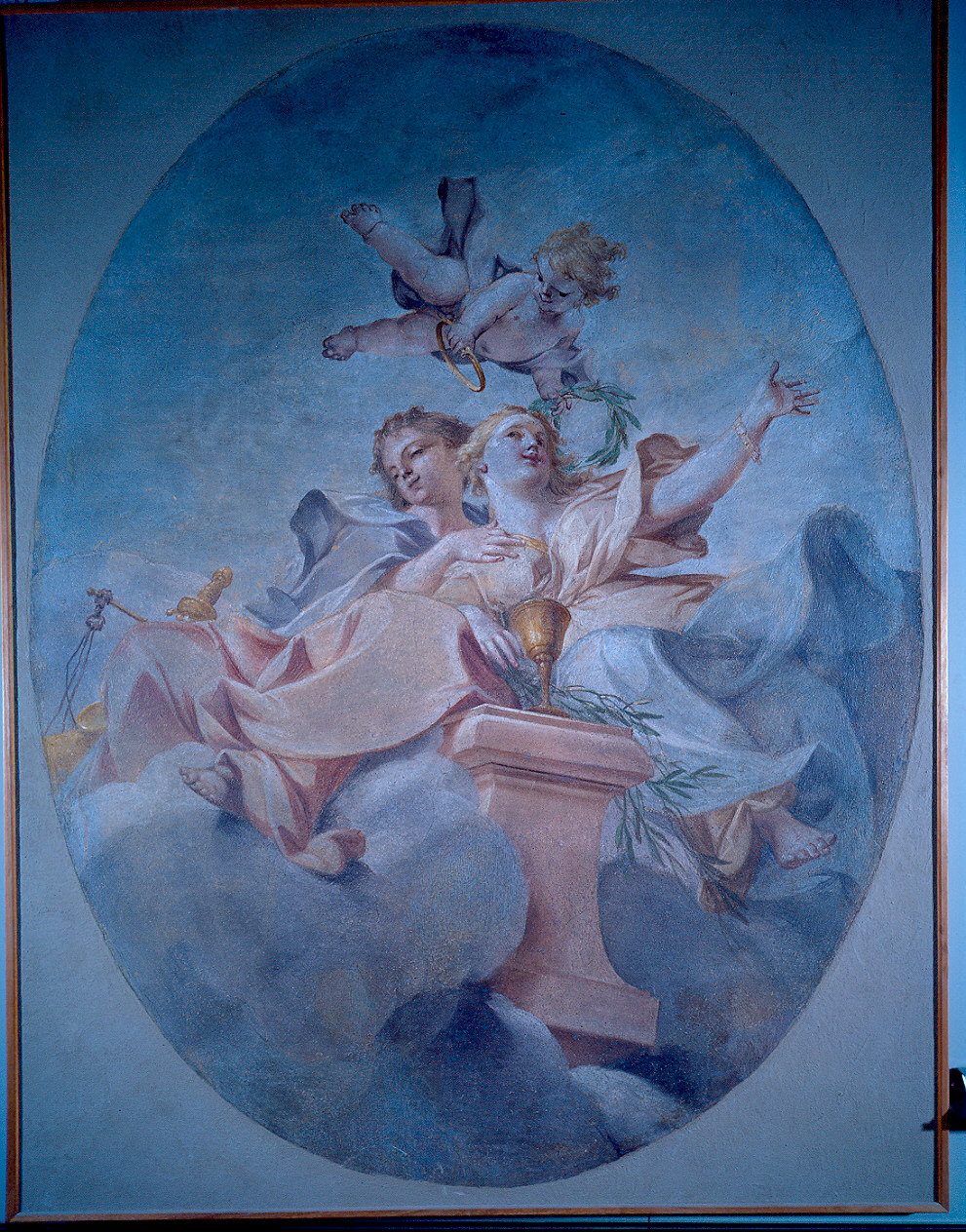 Fede e Giustizia (dipinto) di Galeotti Sebastiano (sec. XVIII)
