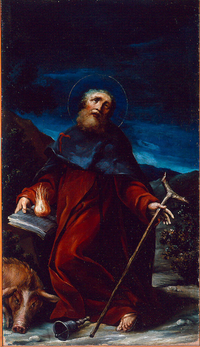 Sant'Antonio Abate (dipinto) di Crespi Antonio (attribuito) (sec. XVIII)