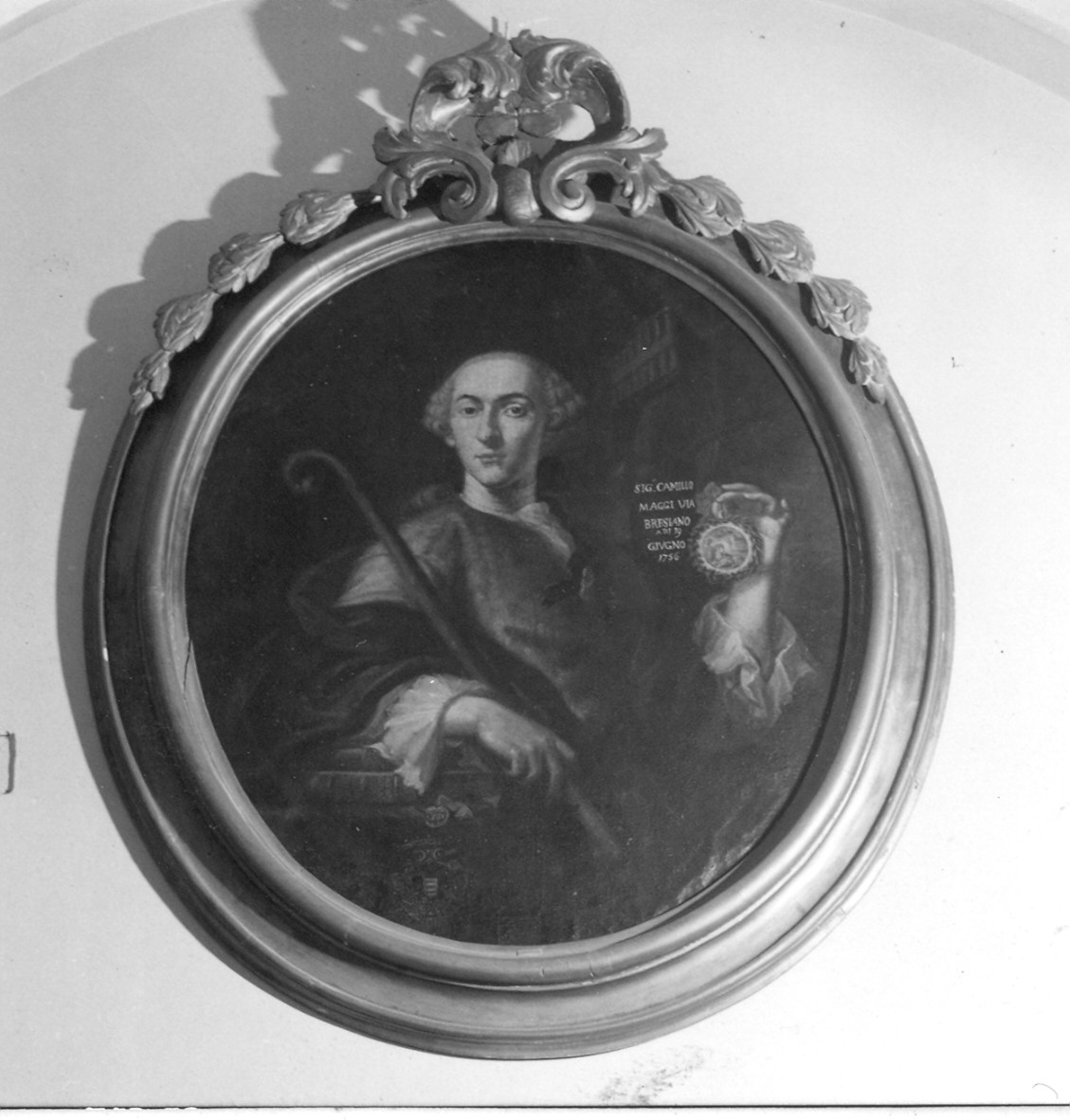 Ritratto di Camillo Maggi Via (dipinto) - ambito parmense (sec. XVIII)