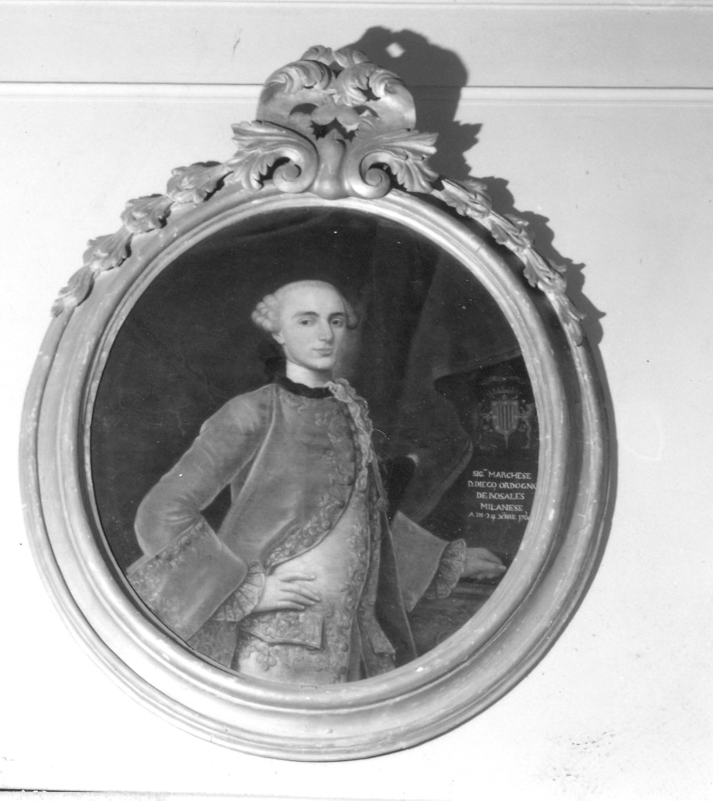 Ritratto del marchese Diego Ordogno da Rosales (dipinto) - ambito parmense (sec. XVIII)