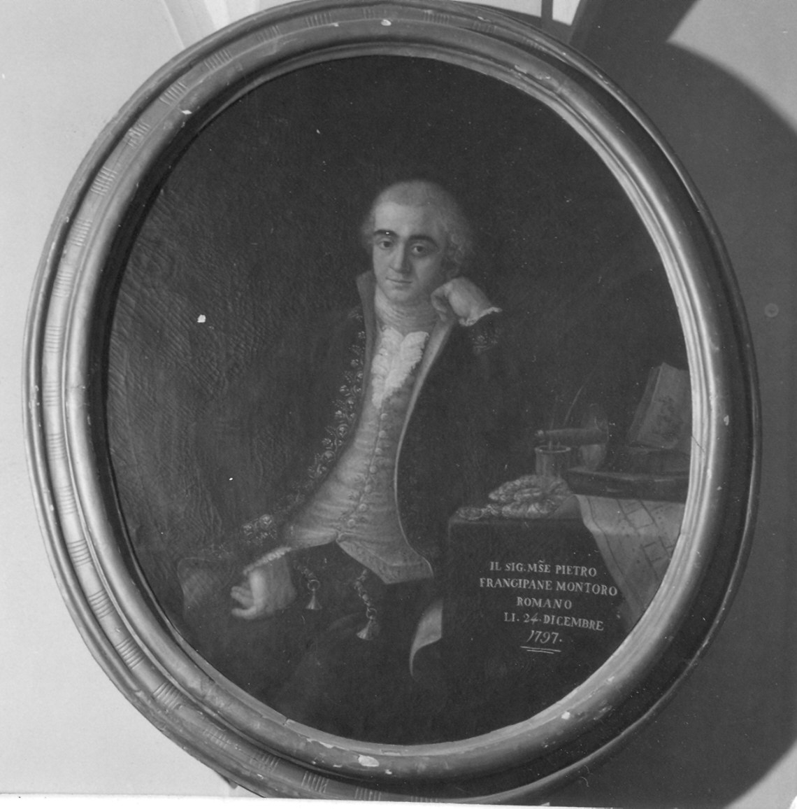 Ritratto del marchese Pietro Frangipane Montoro (dipinto) - ambito parmense (sec. XVIII)