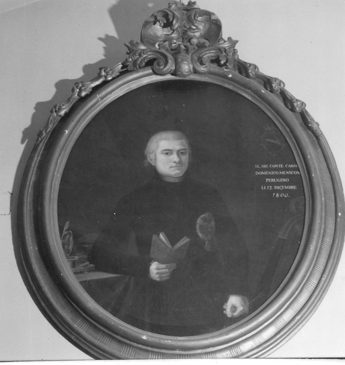 Ritratto del canonico Domenico Meniconi (dipinto) - ambito parmense (sec. XIX)