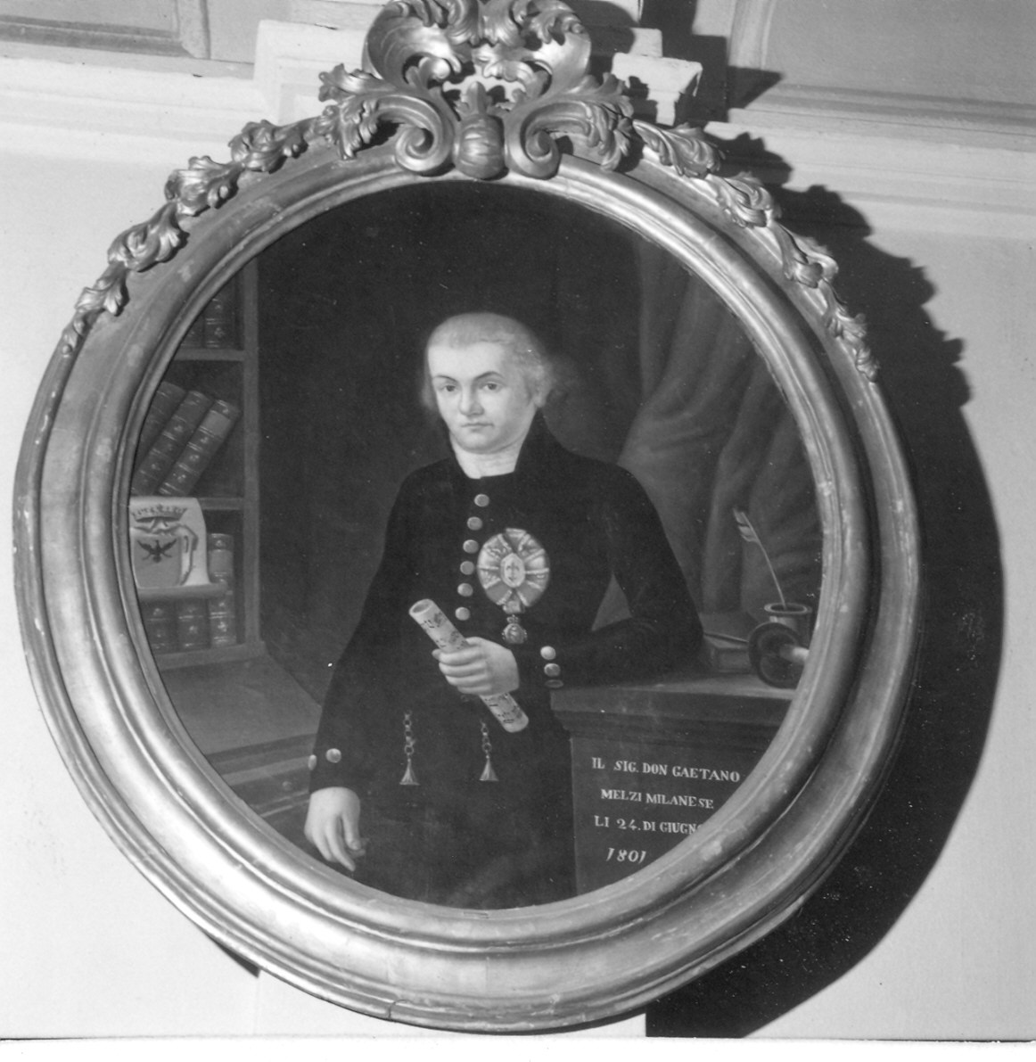 Ritratto di Don Gaetano Melzi (dipinto) - ambito parmense (fine sec. XIX)