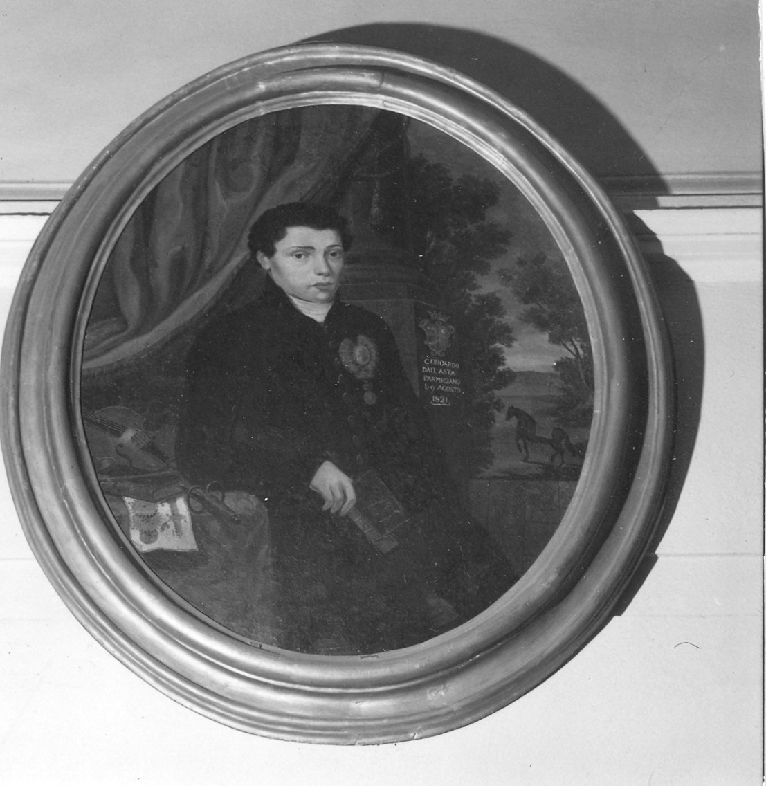 Ritratto del conte Odoardo Dall'Asta (dipinto) - ambito parmense (sec. XIX)
