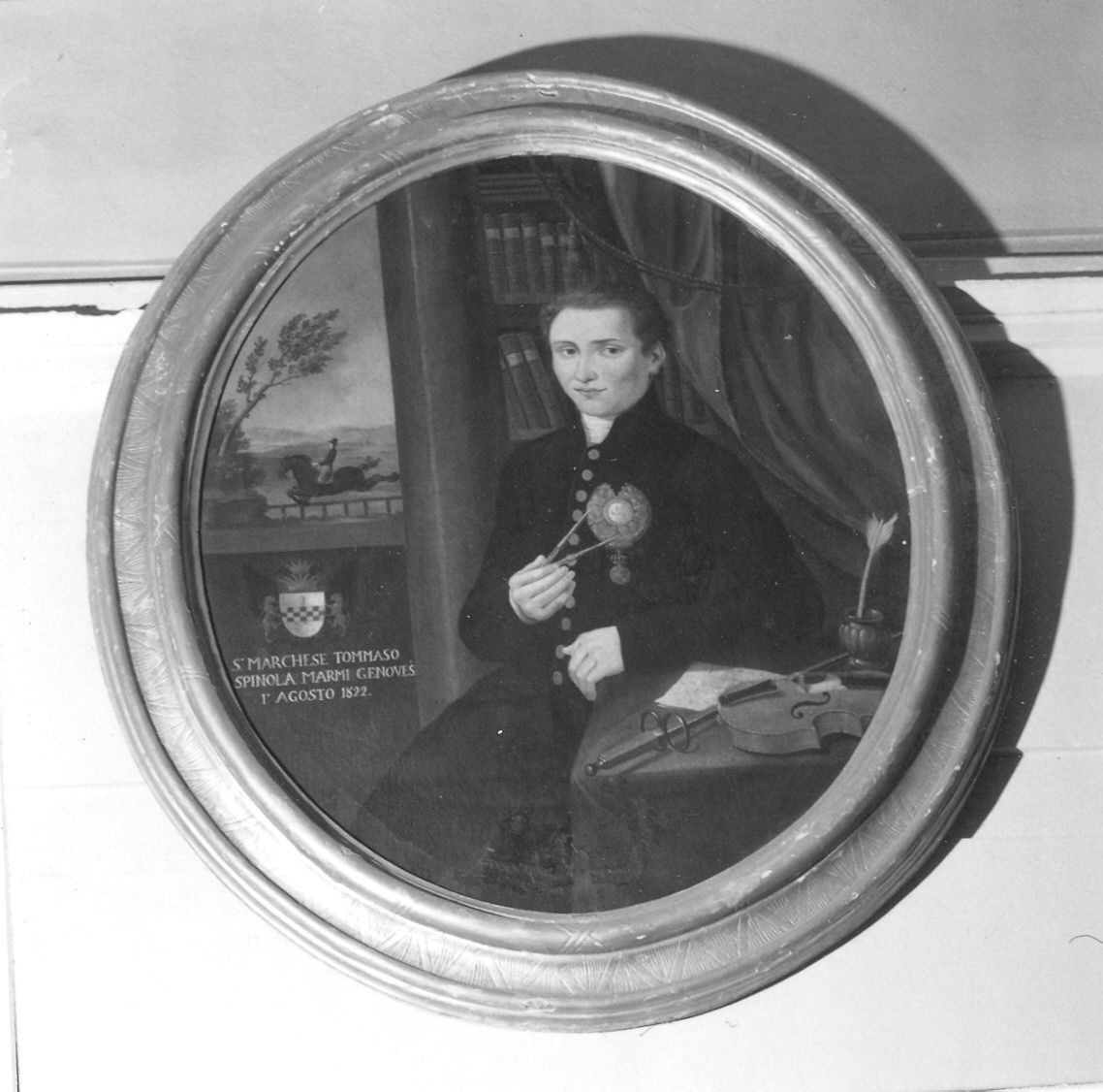 Ritratto del marchese Tommaso Spinola Marmi (dipinto) - ambito parmense (sec. XIX)